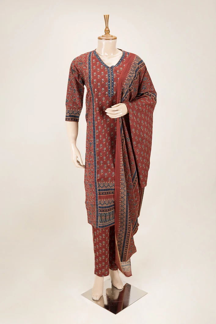 maroon-cotton-3pc-salwar-suit-with-traditional-floral-print-sws00000890-a