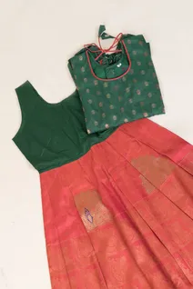 green-reddish-orange-traditional-pattu-pavadai-set-for-girls-skp00000903-c