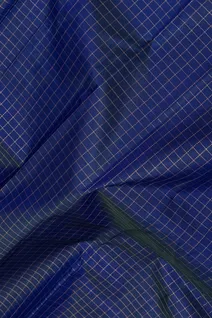 pure-kanchi-silk-saree-royal-blue-with-orange-zari-border-checked-pattern-sw00000918-c