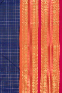 pure-kanchi-silk-saree-royal-blue-with-orange-zari-border-checked-pattern-sw00000918-d