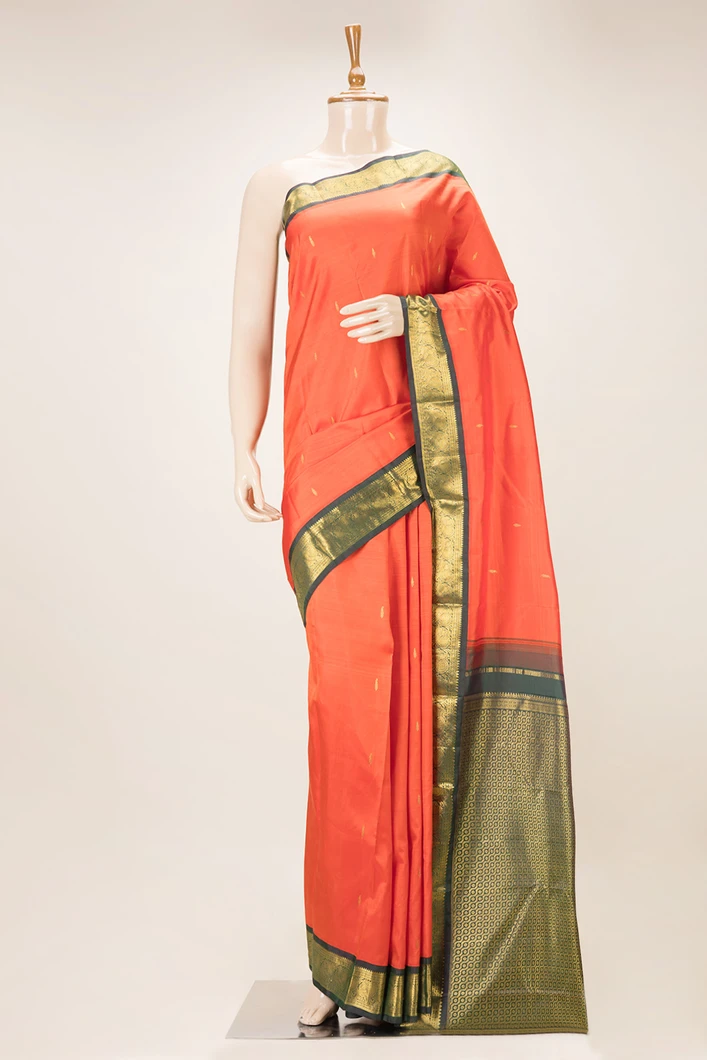 orange-pure-zari-kanchi-silk-saree-with-green-border-sw00000940-a