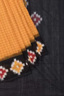 mustard-checked-ikkat-cotton-saree-with-black-pallu-sw00000947-b