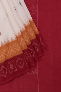 half-white-ikkat-cotton-saree-with-red-orange-geometric-border-sw00000950-b