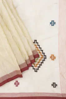 cream-bengal-cotton-saree-with-geometric-motifs-sw00000959-b