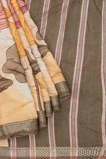 light-blue-soft-cotton-saree-with-mehendi-green-border-lotus-prints-sw00000970-b
