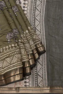 olive-green-chanderi-cotton-saree-with-elephant-motifs-sw00000975-b