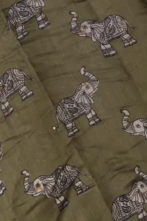olive-green-chanderi-cotton-saree-with-elephant-motifs-sw00000975-c