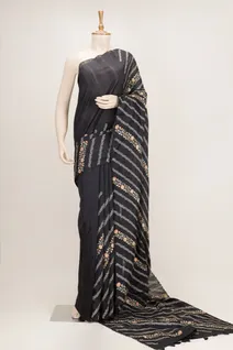 black-semi-tussar-saree-with-peach-floral-embroidery-sw00000980-a