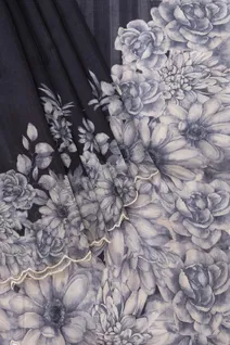 black-semi-tussar-saree-with-white-floral-print-border-sw00000982-b