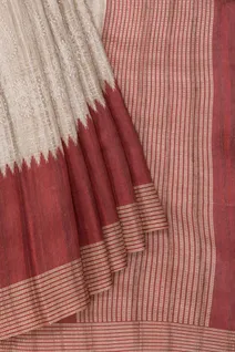 rust-pure-tussar-silk-saree-with-cream-pallu-temple-border-sw00000983-b
