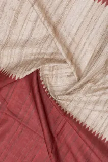 rust-pure-tussar-silk-saree-with-cream-pallu-temple-border-sw00000983-c