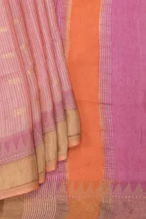 peach-pure-tussar-silk-saree-with-elegant-gold-border-sw00000987-b