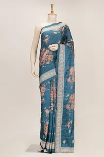 semi-tussar-teal-blue-saree-with-vintage-rose-floral-print-lace-border-sw000001000-a