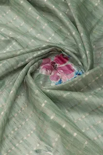 semi-tussar-green-checked-saree-with-floral-digital-prints-sw000001004-c