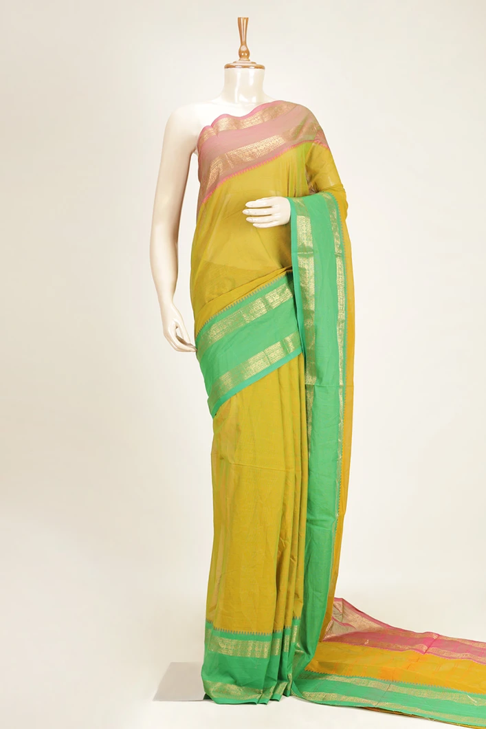 chettinad-cotton-saree-mehandi-green-with-ganga-jamuna-border-sw000001005-a