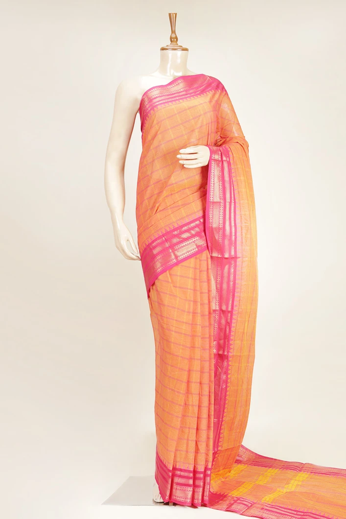chettinad-cotton-saree-in-orange-checks-with-pink-zari-border-sw000001020-a