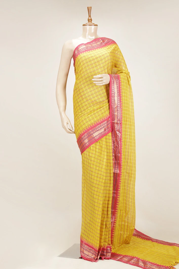 chettinad-cotton-saree-in-yellow-checks-with-pink-zari-border-sw000001023-a