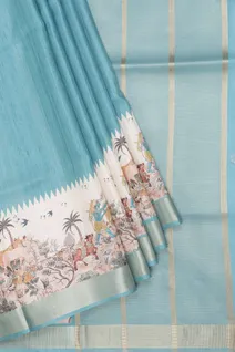 semi-tussar-light-blue-saree-with-animal-motif-border-sw000001077-b