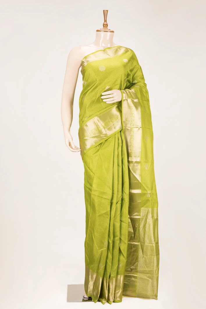parrot-green-traditional-silk-saree-with-zari-checks-sw000001091-a