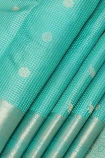 turquoise-green-traditional-silk-saree-with-zari-checks-sw000001092-c