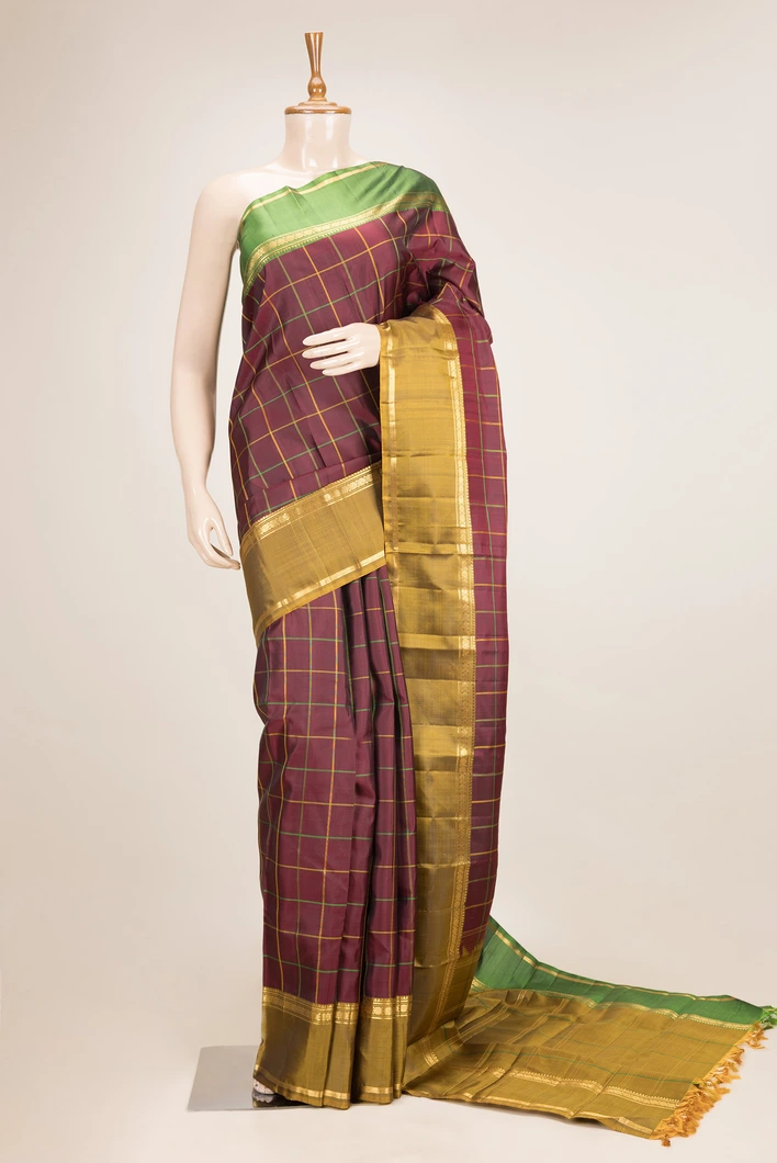 brown-pure-zari-silk-saree-with-ganga-jamuna-border-bold-checks-sw000001096-a