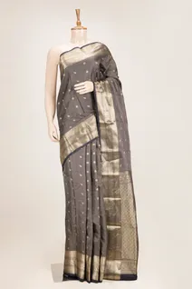 pure-kanchi-silk-saree-with-black-body-golden-checks-and-tiny-buttas-sw00000375-d