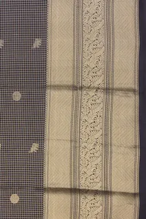 pure-kanchi-silk-saree-with-black-body-golden-checks-and-tiny-buttas-sw00000375-g