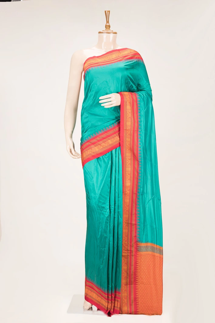 traditional-saree-with-turquoise-green-body-and-red-border-sw000001107-a