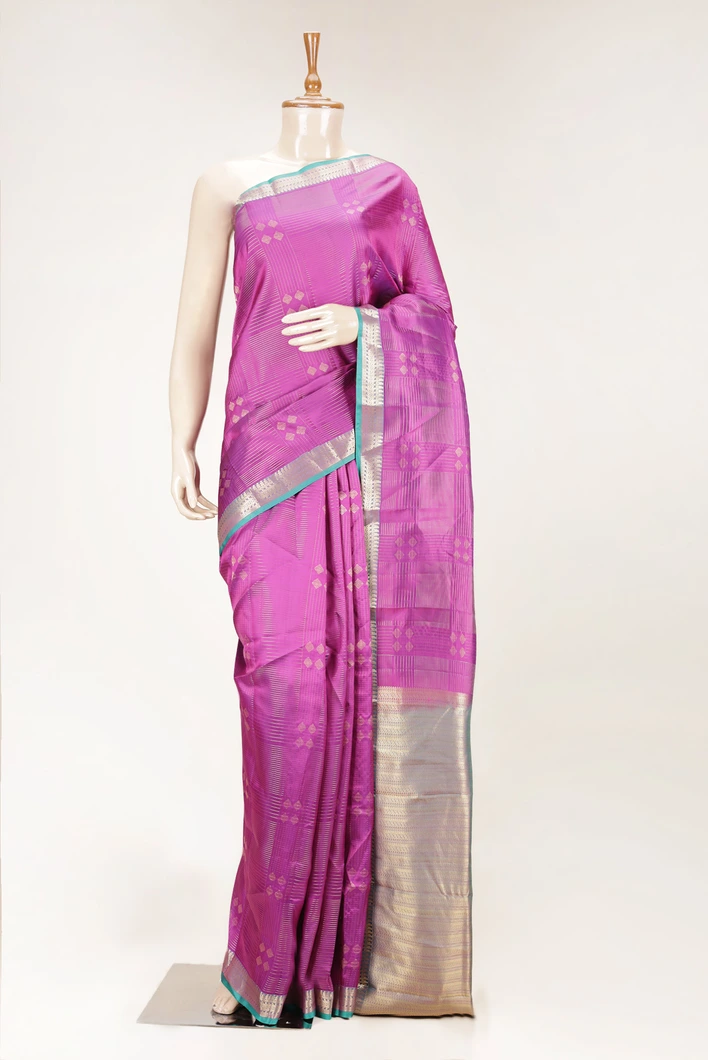 traditional-saree-violet-body-and-blue-tiny-border-sw000001109-a