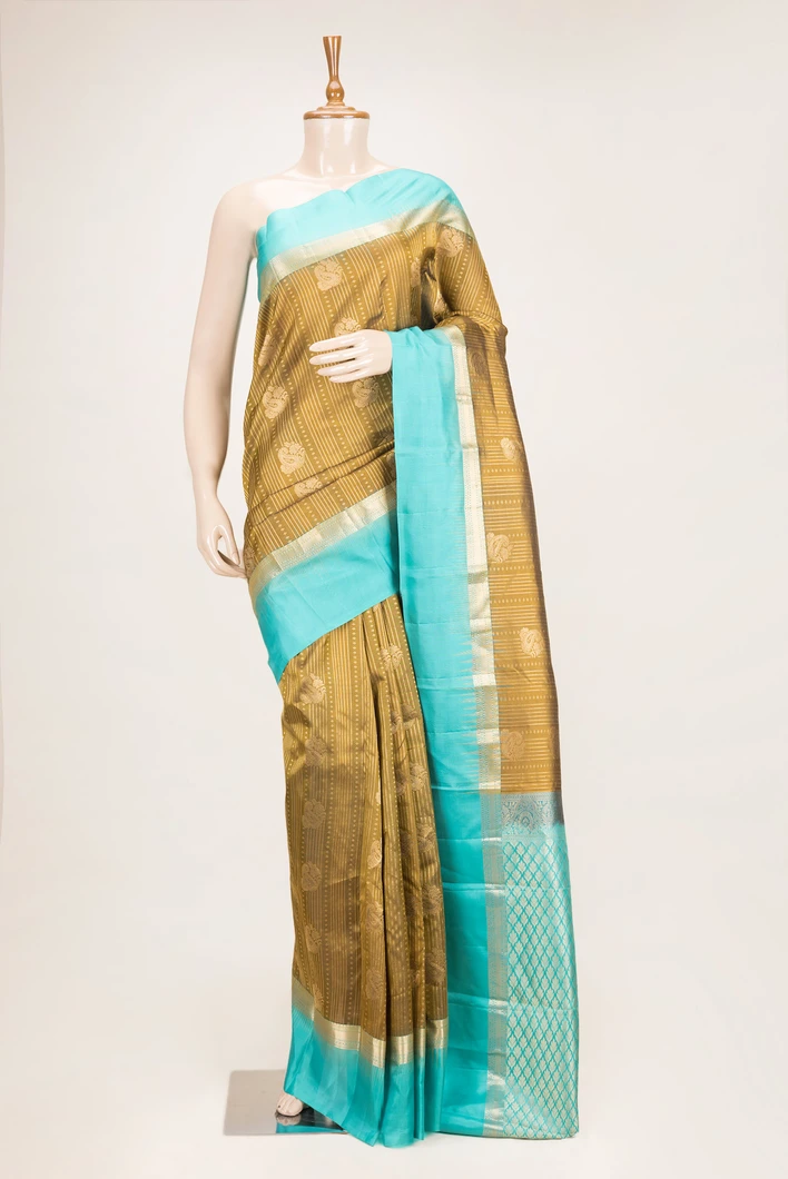 traditional-silk-saree-in-mehendi-green-saree-with-blue-zari-lines-sw000001113-a