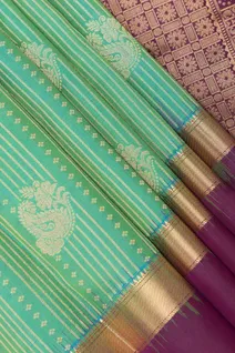 traditional-silk-saree-in-turquoise-green-saree-with-violet-zari-lines-sw000001114-c
