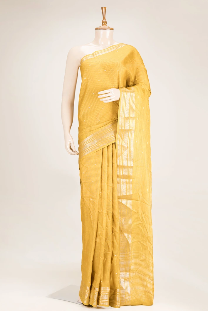 yellow-semi-tussar-saree-with-silver-zari-checks-sw000001119-a