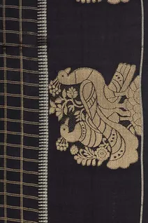 black-semi-tussar-saree-with-zari-checks-motifs-sw000001123-d