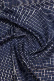 navy-blue-semi-tussar-saree-with-zari-border-fine-checks-sw000001124-c