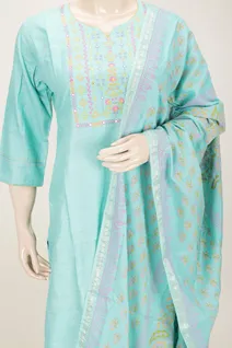 turquoise-green-pure-cotton-3-piece-salwar-set-with-printed-dupatta-sws000001162-b