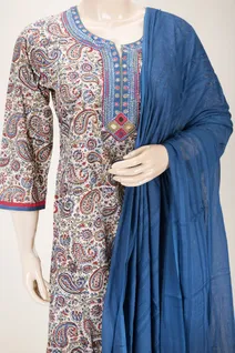 beige-blue-kalamkari-cotton-3-pcs-salwar-set-sws000001167-b