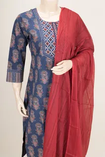 navy-blue-maroon-pure-cotton-kalamkari-salwar-set-sws000001168-b