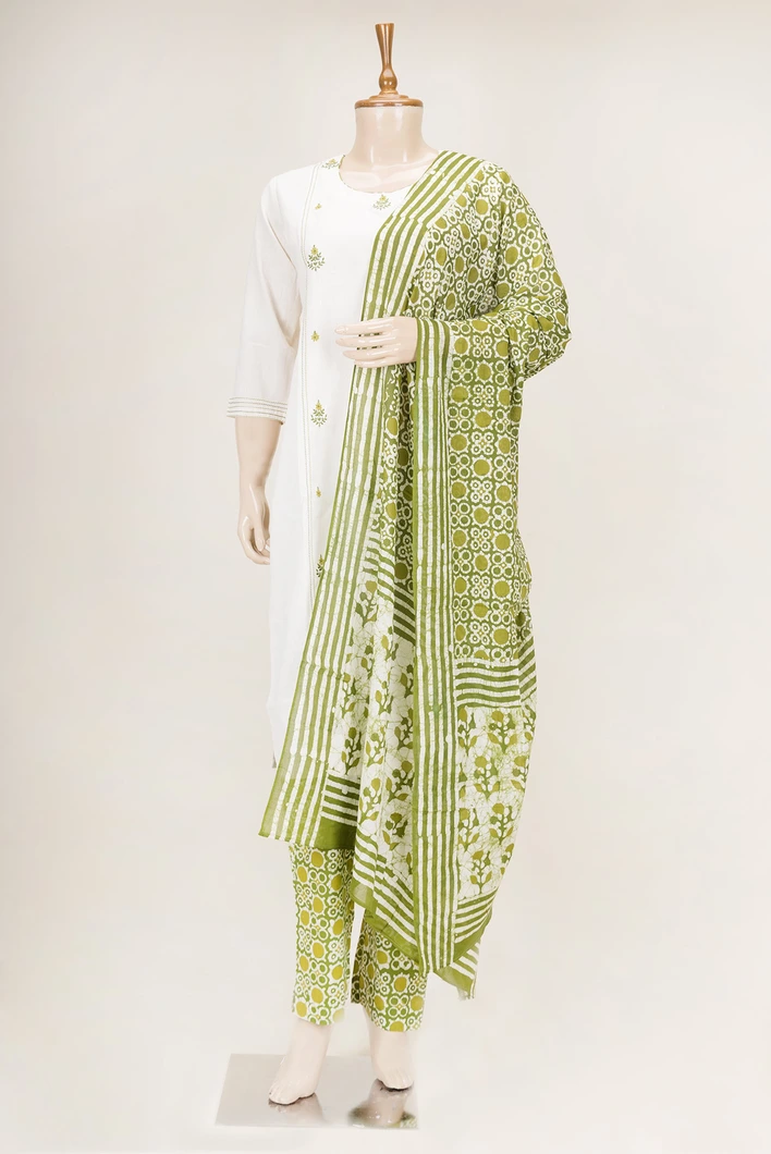 half-white-green-floral-pure-cotton-3-pcs-salwar-suit-set-sws000001174-a