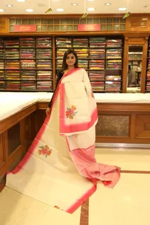 semi-tussar-white-saree-with-pink-border-floral-prints-sw000001081-f