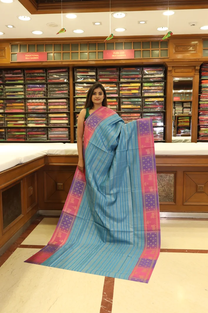 blue-semi-tussar-saree-with-pink-border-sw000001186-a