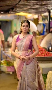 grey-semi-tussar-saree-with-purple-checks-border-sw000001218-g