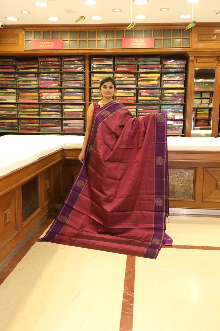 lightweight-silk-saree-wine-red-with-violet-border-sw000001258-a