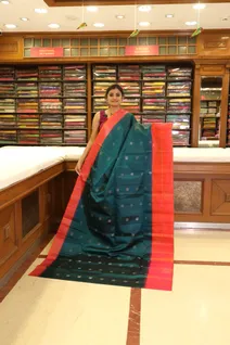 lightweight-silk-saree-in-bottle-green-with-red-border-sw000001268-a