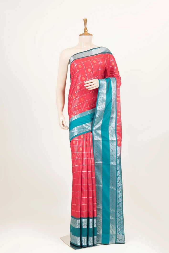 semi-silk-saree-red-with-green-border-sw000001296-a