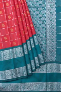 semi-silk-saree-red-with-green-border-sw000001296-b