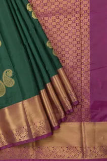 bottle-green-purple-semi-silk-saree-with-zari-border-description-sw000001308-b