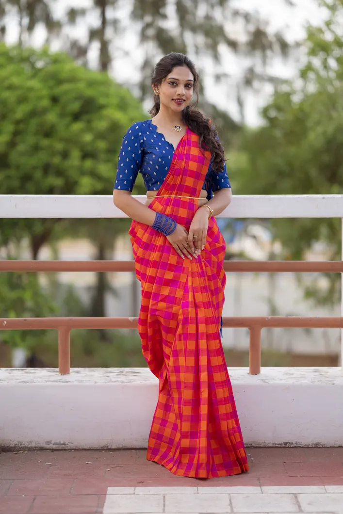 orange-pink-checks-pure-zari-silk-saree-sw000001224-a