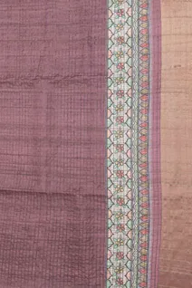 chocolate-brown-semi-tussar-saree-with-madhubani-print-sw000001314-d