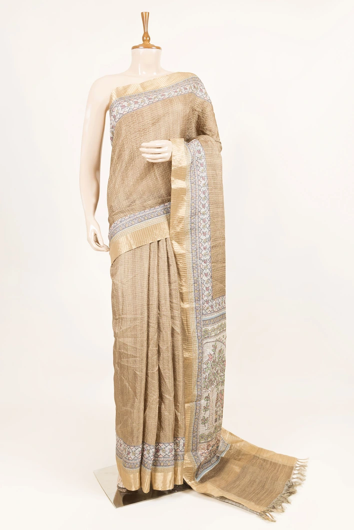 honey-gold-semi-tussar-silk-saree-with-madhupani-border-sw000001318-a