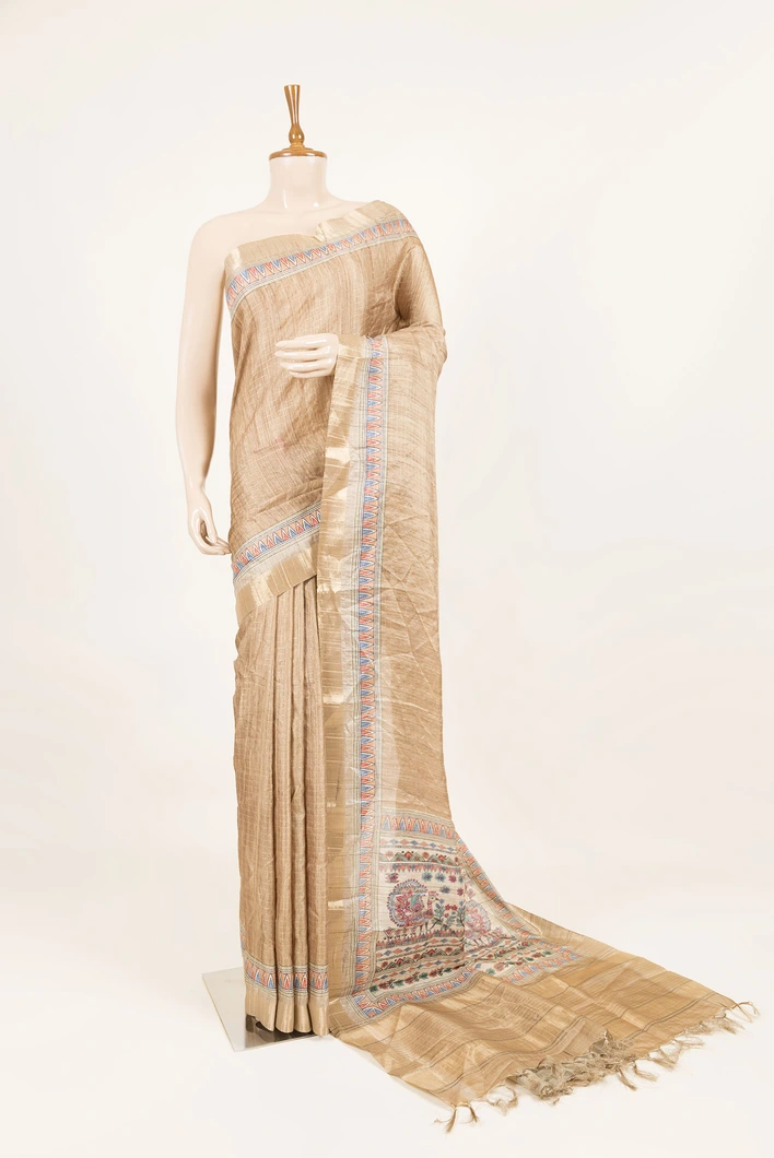semi-tussar-cream-saree-with-madhubani-border-sw000001320-a